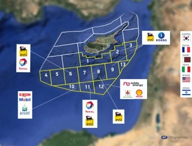 Noble Energy, Delek και Shell κοντράρονται για τον αγωγό φυσικού αερίου Κύπρου-Αιγύπτου